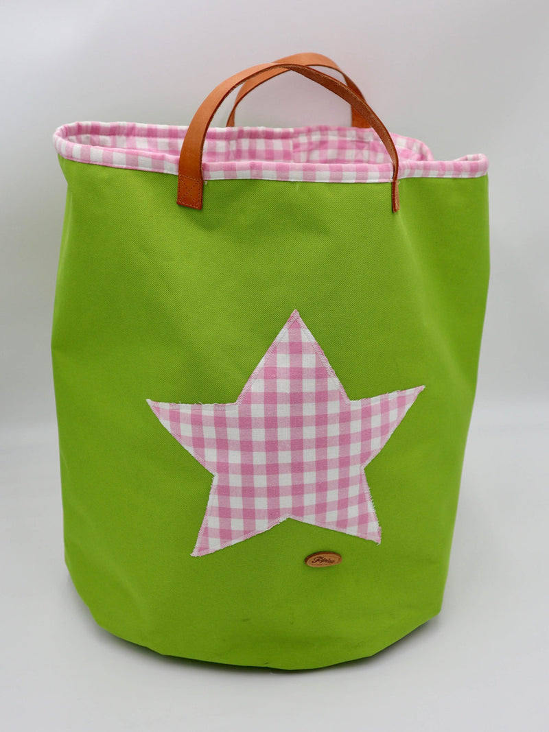 Tasche FillMe!©  Stern grün / rosa (M/XL) (ab August wieder lieferbar)