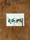 2er Karten-Set: Crazy Cat People