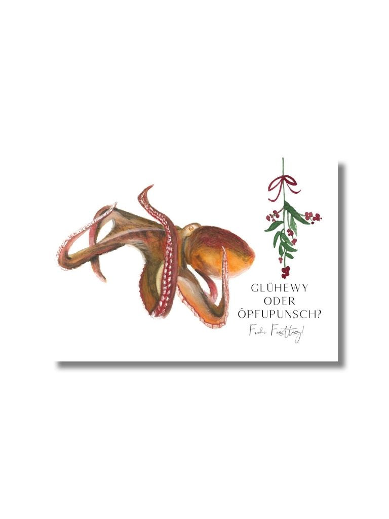 Weihnachtskarten "Merry Ozean" 3er Set