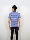 bfair fresh Herren Basic-T-Shirt Blau/Weiss