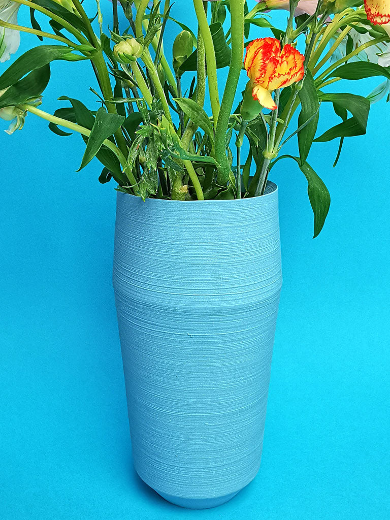 Keramik-Vase "levi aquamarin"