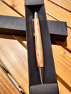 Kugelschreiber aus Bündner Weinrebenholz "hell"