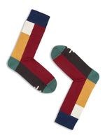 PAAR Socken FIELDS RED - Nachhaltig hergestellte Socken