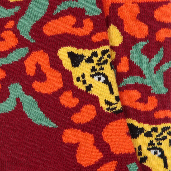 PAAR Socken Leopaard - Nachhaltig hergestellte Socken Schweiz Detail Muster