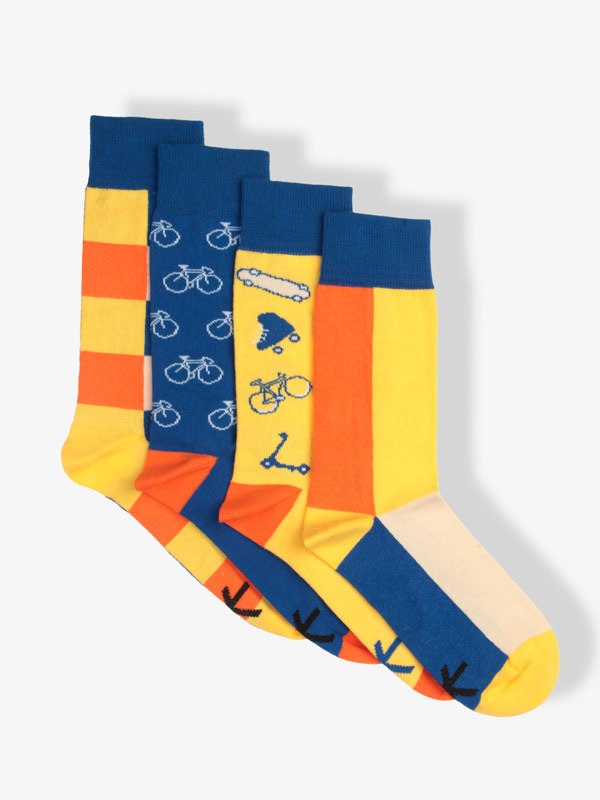 PAAR Socken MISMATCH ECO Transportation - Nachhaltig hergestellte Socken