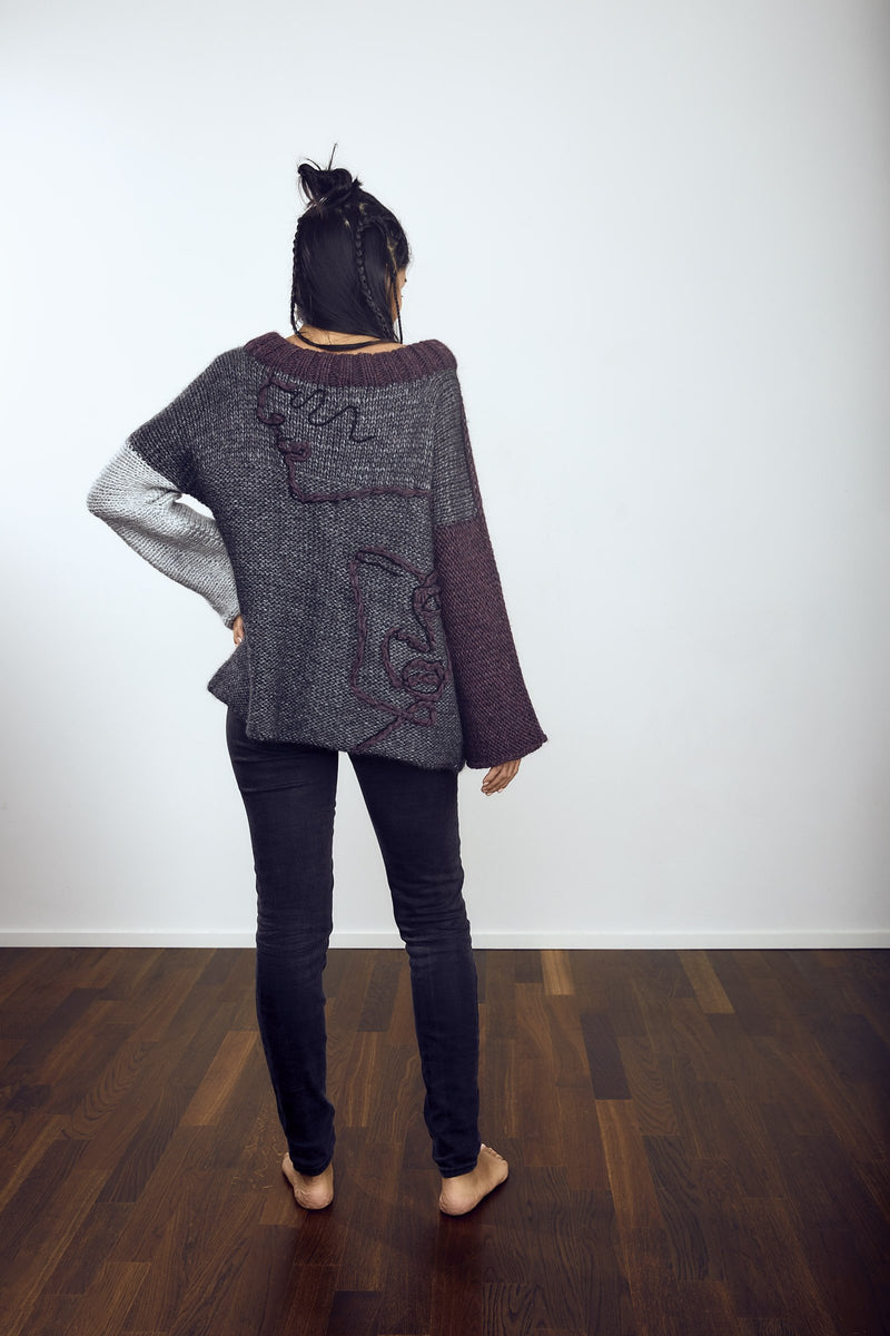 Pullover aus Wolle "COLORIC"